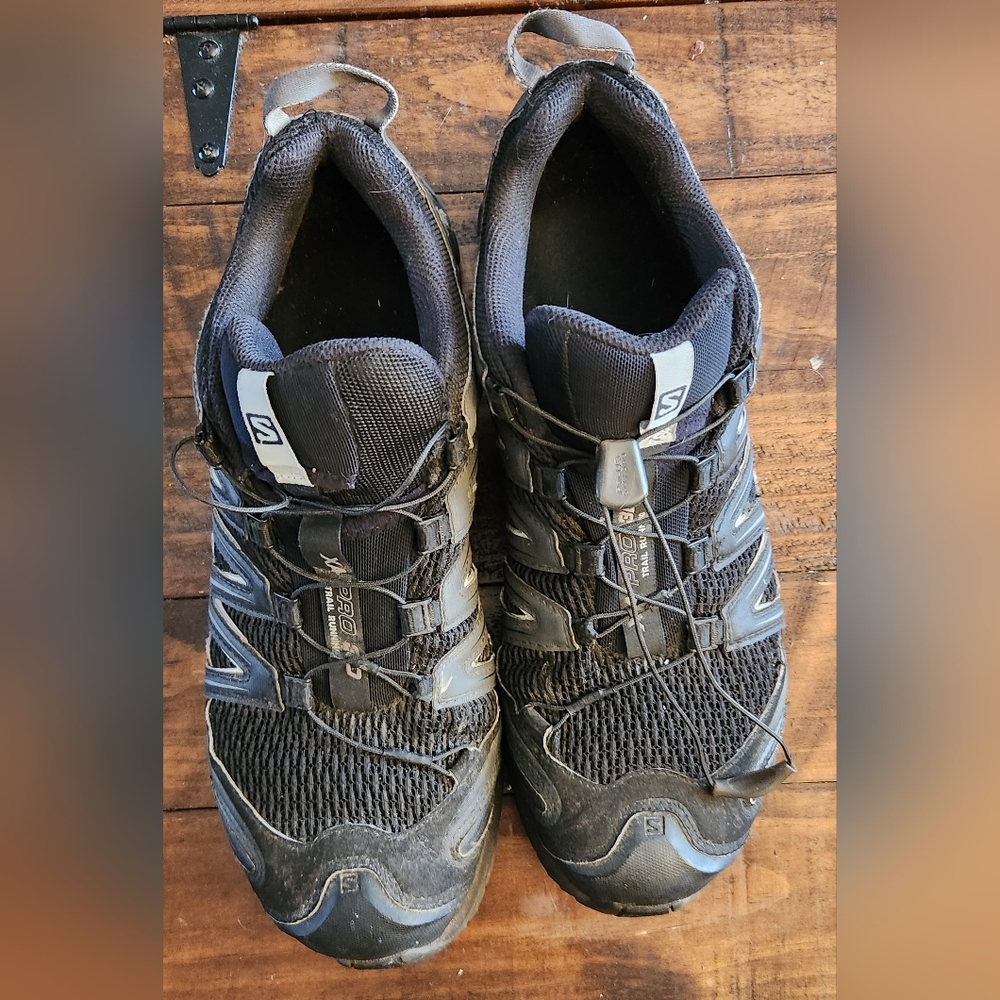 Salomon XA Pro 3D Hiking Shoes Men’s Sz 12, Black Athletic Running trail